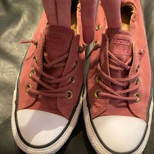 Gently worn rose color. Converse
